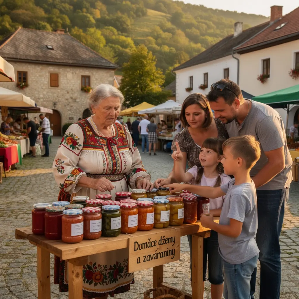 Travelers enjoying a guided food tour, surrounded by local delicacies and friendly vendors.